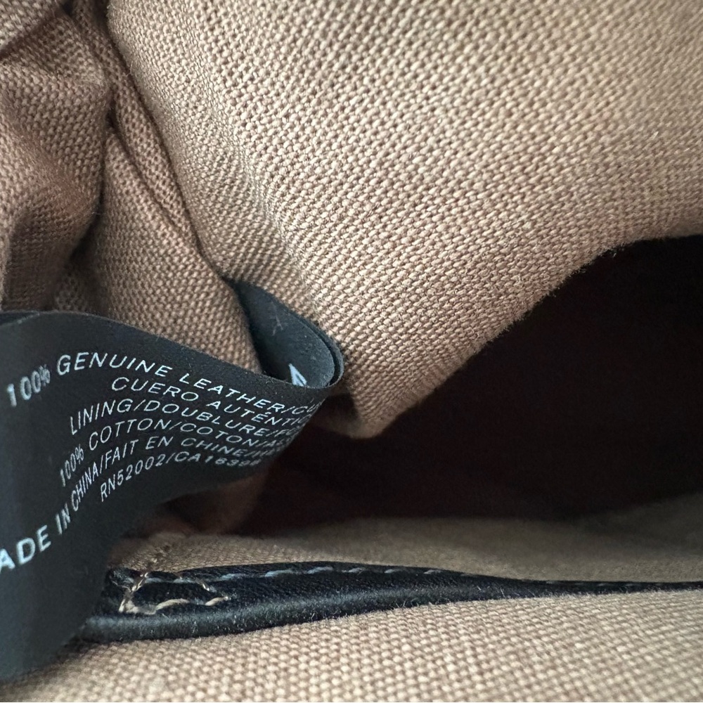 Ellen Tracy black leather bag - Picture 4 of 5
